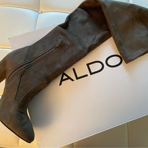 Brand New Aldo Suede Boot dark olive